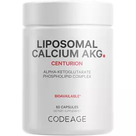 CodeAge Liposomal Calcium AKG / Ліпосомальний кальцій альфа-кетоглутарат 60 капсул від магазину біодобавок nutrido.shop