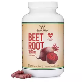 Double Wood Beet Root Powder / Корінь буряка порошок 1000 мг 210 капсул від магазину біодобавок nutrido.shop