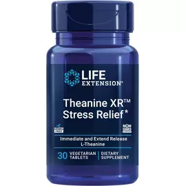 Life Extension Theanine XR Stress Relief / Л-Теанін для зняття стресу 30 таблеток від магазину біодобавок nutrido.shop