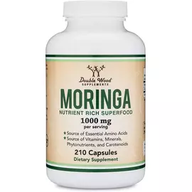 Double Wood Moringa / Морінга 1000 мг 210 капс від магазину біодобавок nutrido.shop