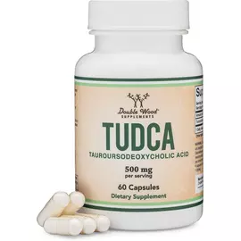 Double Wood TUDCA Тудка ( Тауросодезоксихолевая кислота ) Сіль жовчних кислот 60 капс від магазину біодобавок nutrido.shop
