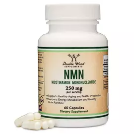 Double Wood NMN Nicotinamide Mononucleotide / НМН Нікотинамід мононуклеотид 60 капсул від магазину біодобавок nutrido.shop