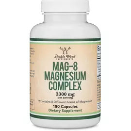 Double Wood Magnesium Complex (MAG-8) / Магній комплекс 8 видів магнію 180 капсул від магазину біодобавок nutrido.shop