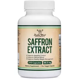 Double Wood Saffron Extract / Экстракт шафрана Контроль аппетита и переедания 210 капсул в магазине биодобавок nutrido.shop