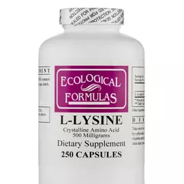 Ecological Formula L-Lysine / L-Лізин Підтримка імунної системи 500 мг 250 капсул від магазину біодобавок nutrido.shop