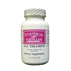 Ecological Formula All Thiamine Vitamin B1 / Аллітіамін вітамін Б1 50 мг 60 капсул від магазину біодобавок nutrido.shop