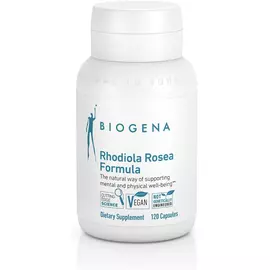 Biogena Rhodiola Rosea / Родіола рожева адаптоген для підтримки рівня енергії 120 капсул від магазину біодобавок nutrido.shop