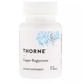 Thorne Research Copper Bisglycinate / Бісгліцінат міді 60 капс від магазину біодобавок nutrido.shop