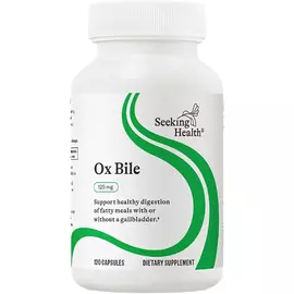 Seeking Health Ox Bile / Бичача жовч 125 мг 120 капсул від магазину біодобавок nutrido.shop