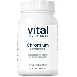 Vital Nutrients Chromium polynicotinate / Хром полінікотинат 200 мкг 90 капсул від магазину біодобавок nutrido.shop