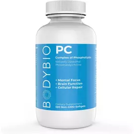 BodyBio PC Phosphatidylcholine / Фосфатидилхолін 100 капс від магазину біодобавок nutrido.shop