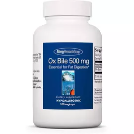Allergy Research Ox Bile / Бича жовч 500 мг 100 капсул від магазину біодобавок nutrido.shop