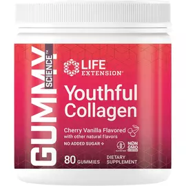 Life Extension Gummy Science Youthful Collagen / Колаген зі смаком вишні 80 жувальних цукерок від магазину біодобавок nutrido.shop