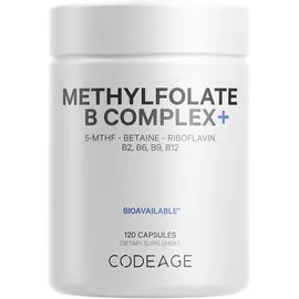 CodeAge Methylfolate B Complex / Метилфолат Б комплекс с 5-MTHF 120 капсул в магазине биодобавок nutrido.shop