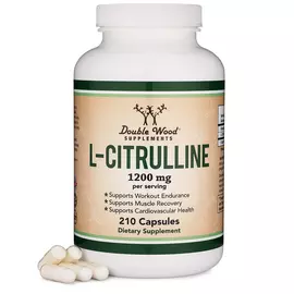 Double Wood L-Citrulline / Л Цитруллин аминокислота 210 капс в магазине биодобавок nutrido.shop