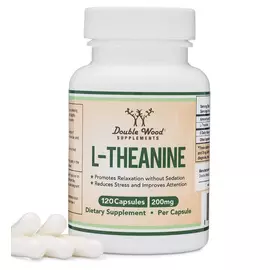 Double Wood L-Theanine / Л-Теанин поддержка хорошего настроения 120 капсул в магазине биодобавок nutrido.shop