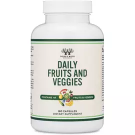 Double Wood Daily Fruits and Veggies / Щоденні фрукти та овочі 180 капсул в магазине биодобавок nutrido.shop