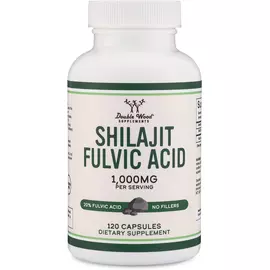 Double Wood Shilajit Resin / Смола муміє 500 мг 120 капсул від магазину біодобавок nutrido.shop
