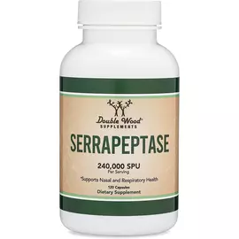 Double Wood Serrapeptase / Серрапептаза протеолітичні ферменти 120 капсул від магазину біодобавок nutrido.shop