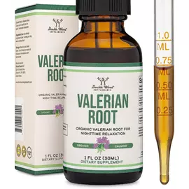 Double Wood Valerian Root / Валеріана органік для розслаблення при стресі 30 мл від магазину біодобавок nutrido.shop
