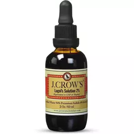J. CROW'S® Lugol's Solution of Iodine 2% / Рідкий йод 60 мл від магазину біодобавок nutrido.shop