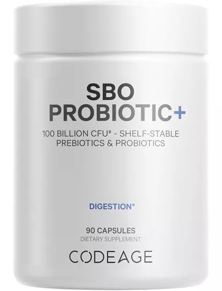 CodeAge SBO Probiotic + 100 Billion CFUs / Почвенные пробиотики 100 млрд КОЕ 90 капсул в магазине биодобавок nutrido.shop