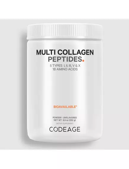 CODEAGE MULTI COLLAGEN PROTEIN POWDER / ПЕПТИДИ КОЛАГЕНУ 5 ТИПІВ + 18 АМІНОКИСЛОТ 252 Г від магазину біодобавок nutrido.shop