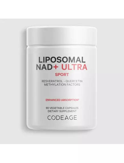 CodeAge Liposomal NAD+ Ultra / Липосомальный НАД+ Ультра для поддержки здорового старения 90 капсул в магазине биодобавок nutrido.shop