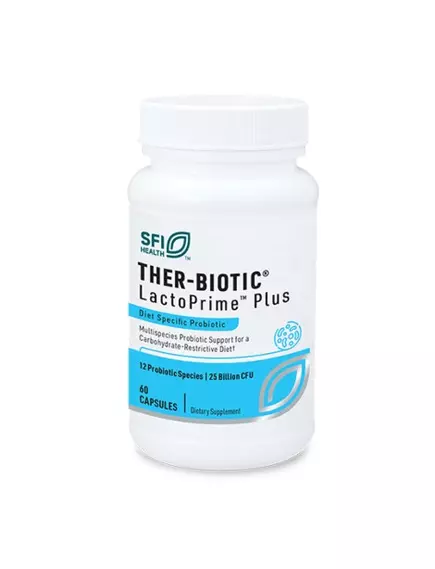 Klaire Ther-Biotic LactoPrime Plus / Пробіотичний комплекс із лакто- та біфідобактеріями 60 капсул в магазине биодобавок nutrido.shop