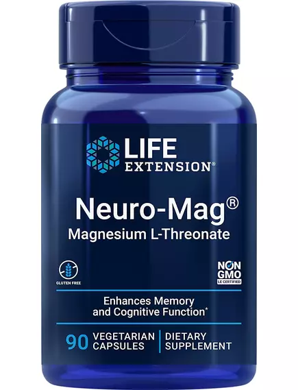 LIFE EXTENSION NEURO-MAG / МАГНІЙ Л ТРЕОНАТ 90 КАПСУЛ від магазину біодобавок nutrido.shop