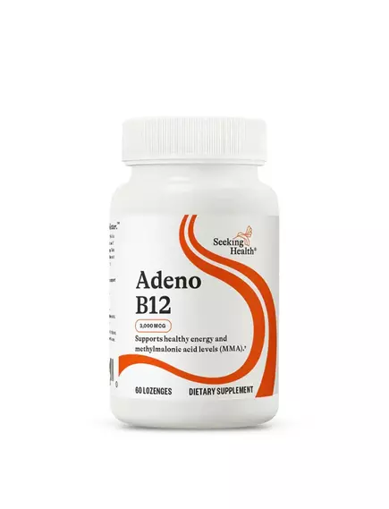 Seeking Health Adeno B12 / Биодоступный Б 12 аденозилкобаламин 3000 мкг 60 леденцов в магазине биодобавок nutrido.shop