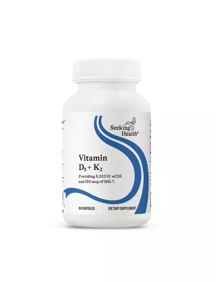 Seeking Health Vitamin D3+K2 / Витамин Д3+К2 60 капсул в магазине биодобавок nutrido.shop