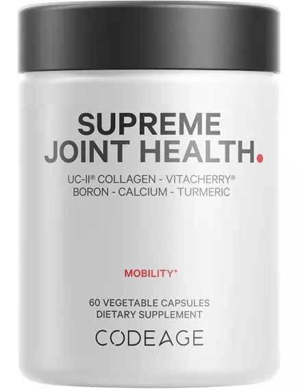 CodeAge Supreme Joint Health / Комплекс для здоровья суставов с коллагеном 60 капсул в магазине биодобавок nutrido.shop