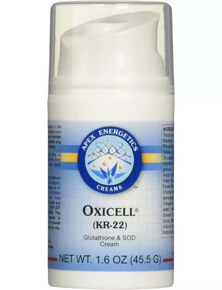 Apex Energetics Oxicell (KR-22) / Крем із глутатіоном і СОД для здоров'я клітин 45,5 г від магазину біодобавок nutrido.shop