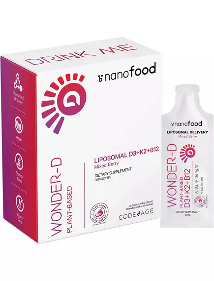 CodeAge Liposomal Vitamin D3 + K2 + B12 / Липосомальные витамины Д3 + К2 + Б12 30 саше в магазине биодобавок nutrido.shop