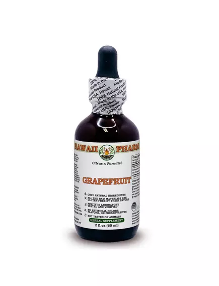 HAWAII PHARM GRAPEFRUIT ALCOHOL-FREE ORGANIC / ГРЕЙПФРУТ ОРГАНІК БЕЗ СПИРТУ 60 МЛ від магазину біодобавок nutrido.shop