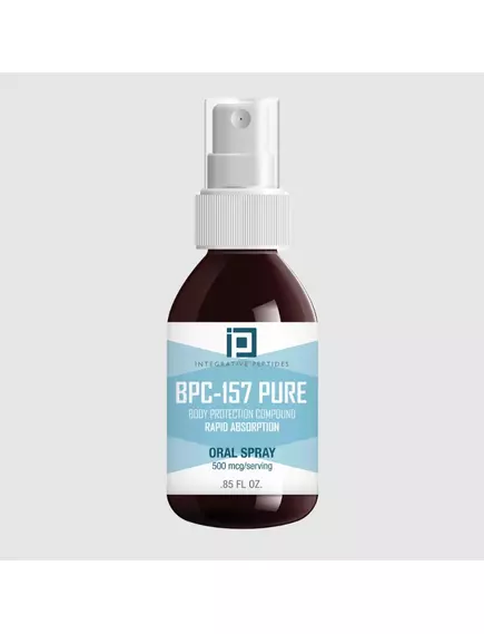 INTEGRATIVE PEPTIDES BPC-157 / ПЕПТИДИ БПС 157 ОРАЛЬНИЙ СПРЕЙ ДЛЯ ЗАГОЄННЯ СТІНОК КИШКІВНИКА 500 МКГ 60 ПОРЦІЙ від магазину біодобавок nutrido.shop