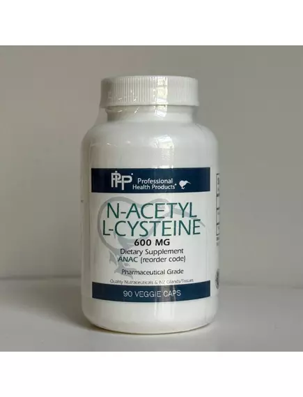 Professional Health Products N-Acetyl-L-Cysteine / N-ацетил-L-цистеїн 90 капсул від магазину біодобавок nutrido.shop
