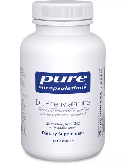 Pure Encapsulations DL-Phenylalanine / DL-фенілаланін підтримка проти стресу 90 капсул від магазину біодобавок nutrido.shop