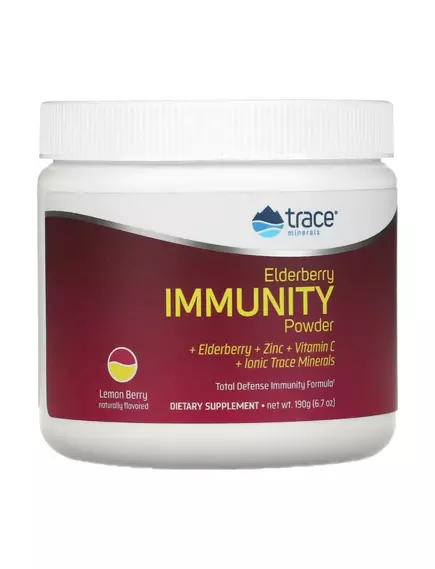Trace Minerals Total Defense Elderberry Immunity Powder / Імунна підтримка з бузиною 190 г  від магазину біодобавок nutrido.shop
