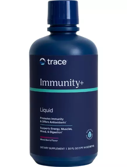 Trace Minerals  Liquid Immunity+ / Комплекс для імунітету в рідкій формі зі смаком ягід 887 мл  від магазину біодобавок nutrido.shop