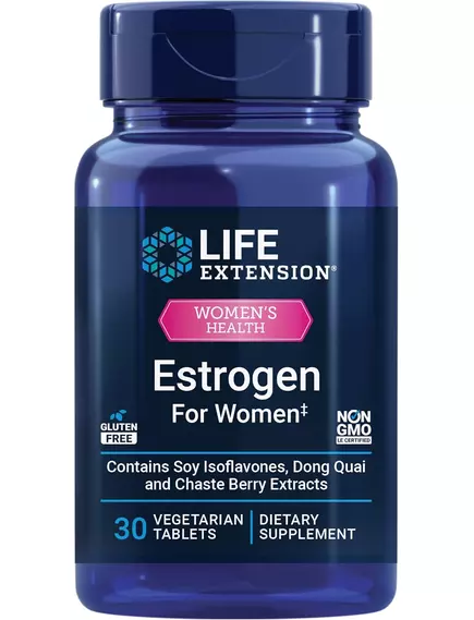 Life Extension Estrogen For Women / Эстроген для женщин во время и после менопаузы 30 таблеток в магазине биодобавок nutrido.shop