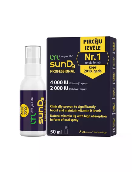 LYL Vitamin D Oral Spray / Вітамін Д оральний спрей 4000 МЕ 50 мл від магазину біодобавок nutrido.shop