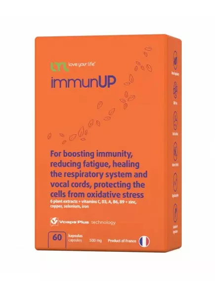 LYL immunUP / Комплекс мікроелементів для швидкого відновлення імунітету 60 капсул в магазине биодобавок nutrido.shop