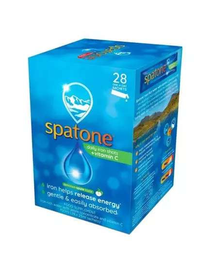 Spatone® Apple with Vitamin C / Спатон яблочный с вит. С 28 саше в магазине биодобавок nutrido.shop
