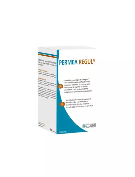 LABORATOIRES COPMED PERMEA REGUL / ПІДТРИМКА СЛИЗОВИХ ОБОЛОНОК КИШКІВНИКА З ГЛЮТАМІНОМ 120 КАПСУЛ від магазину біодобавок nutrido.shop