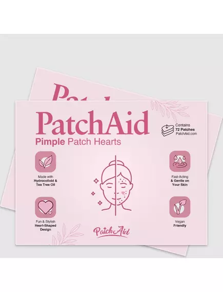 Patch Aid Pimple Patch / Патчі для догляду за шкірою обличчя від прищів у формі сердець 72 шт. від магазину біодобавок nutrido.shop