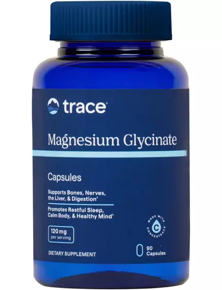 Trace Minerals Magnesium Glycinate / Магній гліцинат 90 капсул від магазину біодобавок nutrido.shop