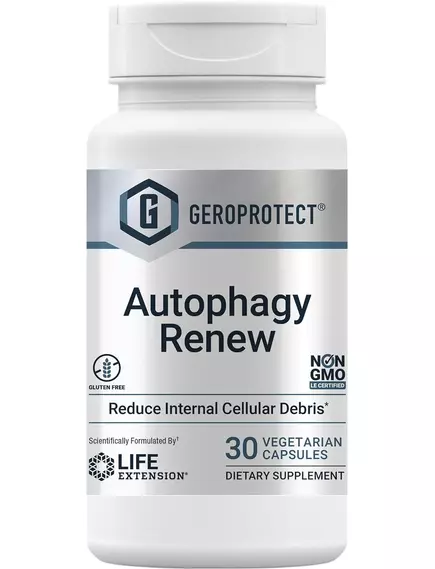 LIFE EXTENSION GEROPROTECT AUTOPHAGY RENEW / ВІДНОВЛЕННЯ АУТОФАГІЇ 30 КАПСУЛ від магазину біодобавок nutrido.shop