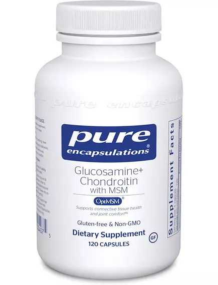 Pure Encapsulations Glucosamine + Chondroitin with MSM / Глюкозамин + хондроитин с МСМ 120 капс в магазине биодобавок nutrido.shop